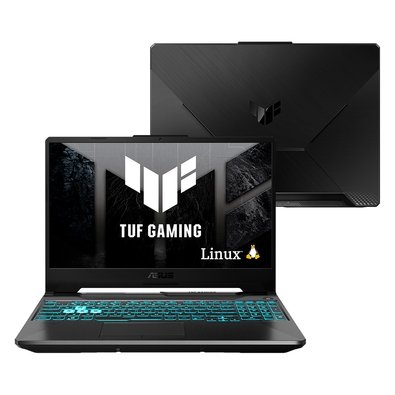 Notebook Gamer ASUS TUF Gaming A15 RTX3050, AMD RYZEN 7 16 GB, 512 GB SSD, KeepOS, Tela 15.6" FHD, Preto Grafite - FA506NCG-HN298