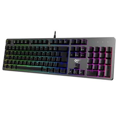 Teclado Mecânico Gamer Havit KB492L RGB, Switch Outemu Brown, ABNT2 - KB492L