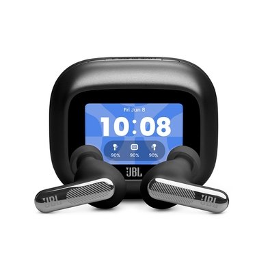 Fone de Ouvido Sem Fio JBL Live Beam 4, True Wireless, Bluetooth, Recarregável, Resistente à Água, Preto - JBLLIVEBEAM4BLKBR2