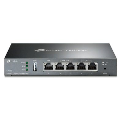 Roteador TP-Link VPN SafeStream Multi-Wan, 5x Portas Gigabit - ER605