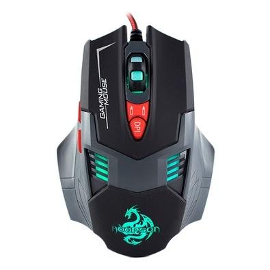 Mouse Gamer Light com Macro, RGB, 2500DPI, 7 Botões, Preto - GX-800