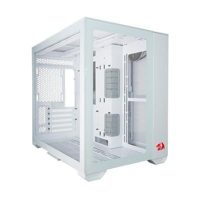 Gabinete Gamer Lian Li O11DYNAMIC Mini, Mid Tower, ATX, Painel lateral e frontal em Vidro Temperado, Branco - O11DMINI-RD-W