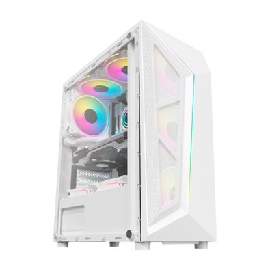 Gabinete Gamer Hayom GB1733, Mid Tower, ATX, 4 Coolers Fan, Branco - GB.17.10.33