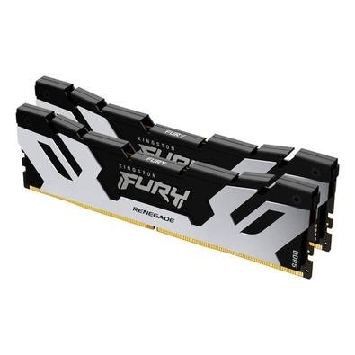 Memória Kingston Fury Renegade, 64GB (2X32GB), 6400MT/s, DDR5, CL32, DIMM, Prata XMP - KF564C32RSK2-64