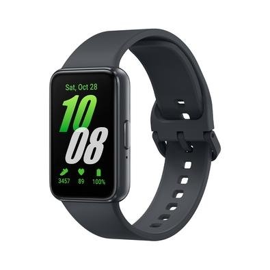 Imagem SmartWatch Samsung Galaxy Fit3 53mm, Tela Amoled, Resistente à Água, 13 Dias de Bateria, Mais de 100 Exercicios, Grafite - SM-R390NZAAZTO