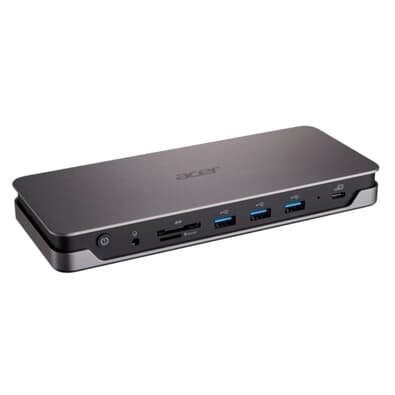 Dock station Acer, USB-C, ADK233, Leitor de cartão SD, 3 Portas USB Tipo A, Porta DisplayPort , Porta HDMI - GP.DCK11.00V