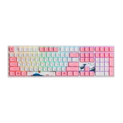Teclado Mecânico Gamer Akko Turnê Mundial Tóquio R2, Switch Gareton Pink, N-Key, ANSI