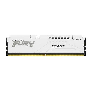 Memória RAM Kingston Fury Beast Expo, 32GB, 6000MT/s, DDR5, DIMM, CL30, Branco - KF560C30BWE-32