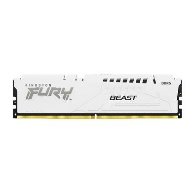 Memória RAM Kingston Fury Beast Branco XMP,16GB, 6400MT/s DDR5, DIMM, CL32 - KF564C32BW-16