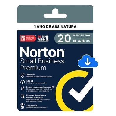 Norton Small Business Premium 500GB, 20 Dispositivos. 12M ESD - 21460295