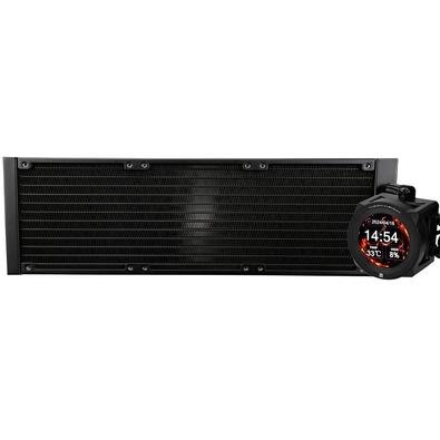 Radiador para Water Cooler Core Vision 360 Black X, ARGB, AMD e Intel, 360mm, Preto