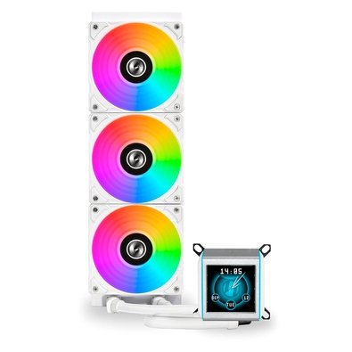 Water Cooler Lian Li GA II LCD, 360mm, RGB, AMD e Intel, Branco - GA2ALCD36W WHITE