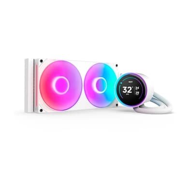 Water Cooler NZXT Kraken Elite AIO V2, 280mm, LCD IPS, RGB, Intel e AMD, Branco - RL-KR28E-W2