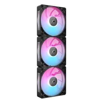 Kit com 3 Ventoinhas Corsair RX MAX RGB Series, iCUE LINK RX120 MAX RGB, 120mm, Preto - CO-9051034-WW