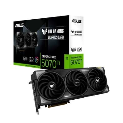 Placa de Vídeo Asus TUF-RTX 5070 TI 16G GAMING NVIDIA Geforce, 16GB, GDDR7, 256bits, Triple Fan, DLSS 4, Ray Tracing - 90YV0MD1-M0NA00