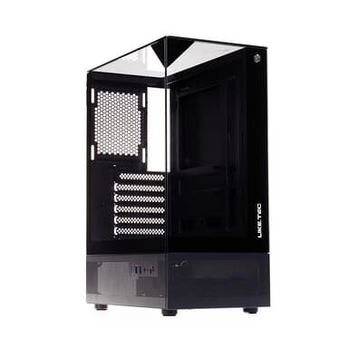 Gabinete Liketec Gamer Mahal, Sky Tower, M-ATX, Lateral, Frontal e Teto em Vidro Temperado, Dark - LC-MT-MAHAL-2093