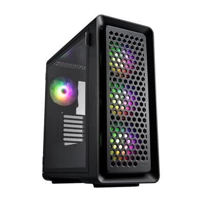 Gabinete Gamer FSP CUT593, Ultra Tower, ARGB, E-ATX, Lateral em Vidro Temperado, Preto - CUT593A