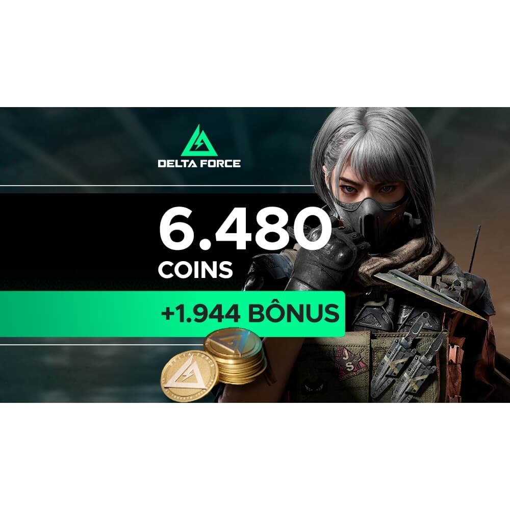 Delta Force - 6.480 Delta Coins + Bônus de 1.944