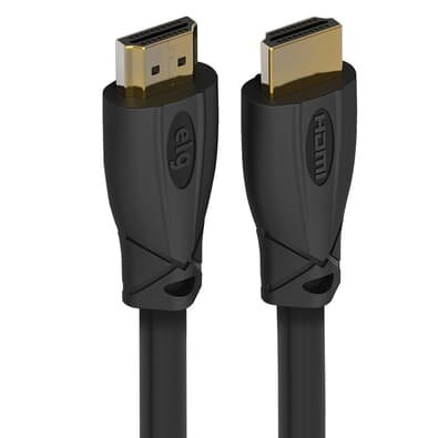 Cabo HDMI ELG 2.0v 3D Ready 4k de 2,5 Metros, Preto - HD4K25