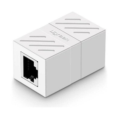 Adaptador de Rede Ugreen, Emenda RJ45 Fêmea, Branco - UG-20311