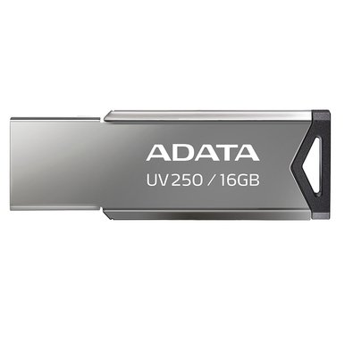 Pen Drive 16GB ADATA UV250, USB 2.0, Metálico, Preto - AUV250-16G-RBK