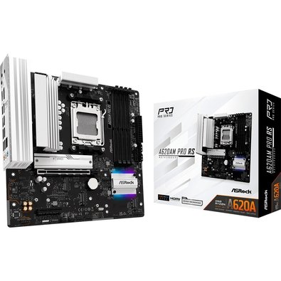 Placa-Mãe ASRock A620AM Pro RS, Ryzen AM5 A620A, Micro ATX , DDR5 - 90-MXBSV0-A0UAYZ