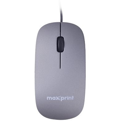 Mouse Maxprint Surface, USB, 1200 DPI, Design Slim, Cinza - 60000160