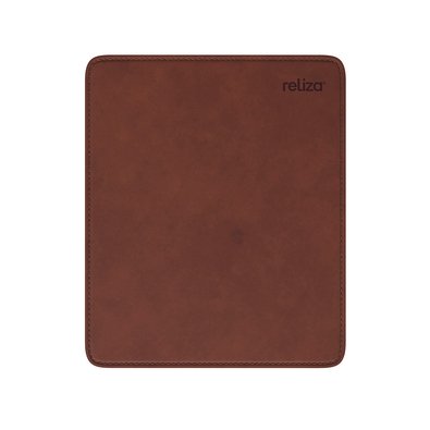 Mousepad Reliza, Retangular, Pequeno, 210x175mm, Courino Marrom - 10019