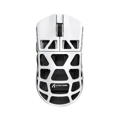 Mouse Gamer Sem Fio Attack Shark R3 Magnesium, 26000 DPI, Liga de Magnésio, Switch Kailh Black Mamba, Tri-Mode Wireless Bluetooth USB-C, Branco - R3