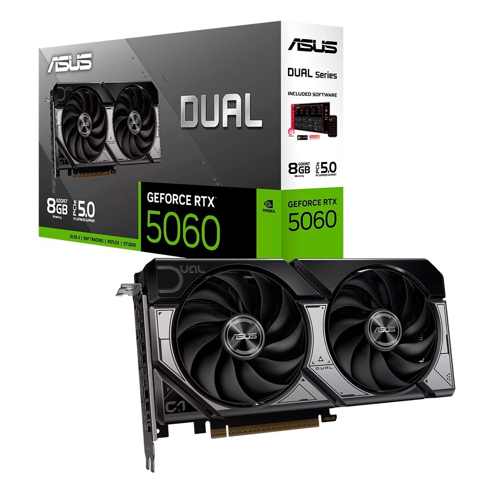 グラフィックボード・グラボ・ビデオカード ASUS DUAL GeForce RTX 5060 8GB GDDR7 ASUS Dual RTX 5060 8GB GDDR7 | KaBuM!