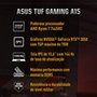 Notebook Gamer ASUS TUF Gaming A15 RTX3050, AMD RYZEN 7 16 GB, 512 GB SSD, KeepOS, Tela 15.6" FHD, Preto Grafite - FA506NCG-HN298