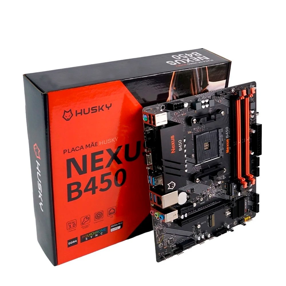 Kit Upgrade Ryzen 5 4500 e Placa B450 Husky Nexus