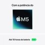 MacBook Air Apple 15" Chip M5, CPU de 10 Núcleos, GPU de 10 Núcleos, Neural Engine de 24 Núcleos, 1TB, Prateado - MDVC4BZ/A