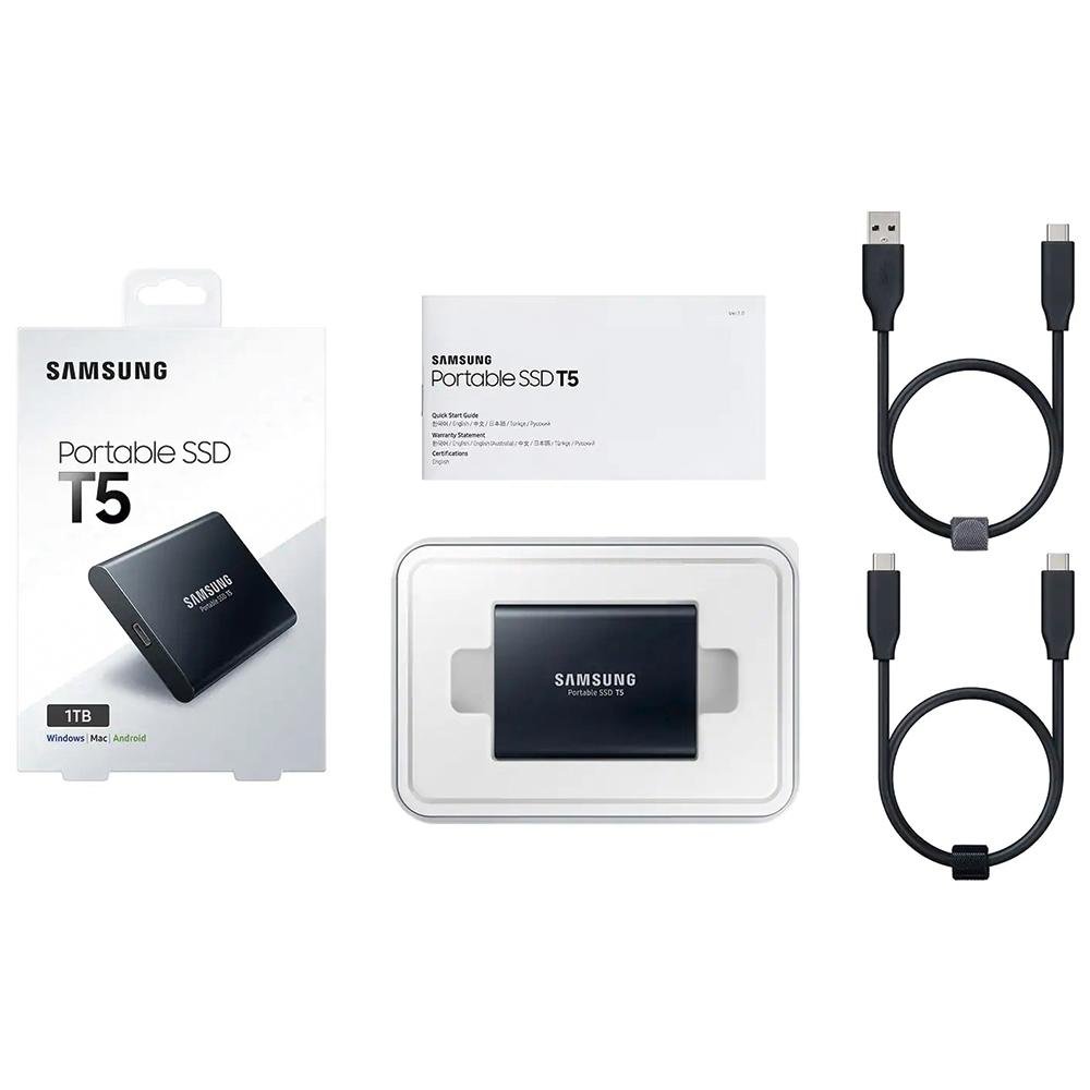 SSD Samsung Externo, Portátil, T5, 1TB | KaBuM!