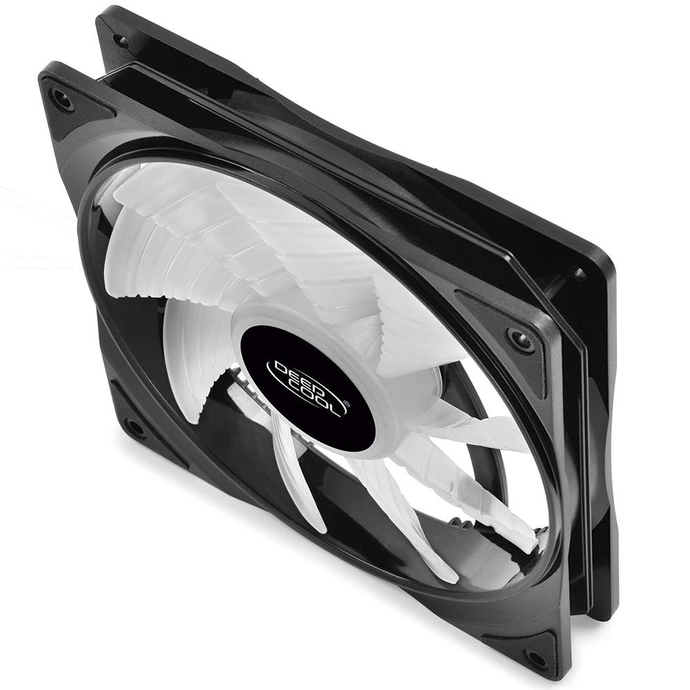 Cooler Fan Deepcool CF 140, 2 Unidades, 140mm, RGB, Preto - DP-FA-RGB-CF140-2