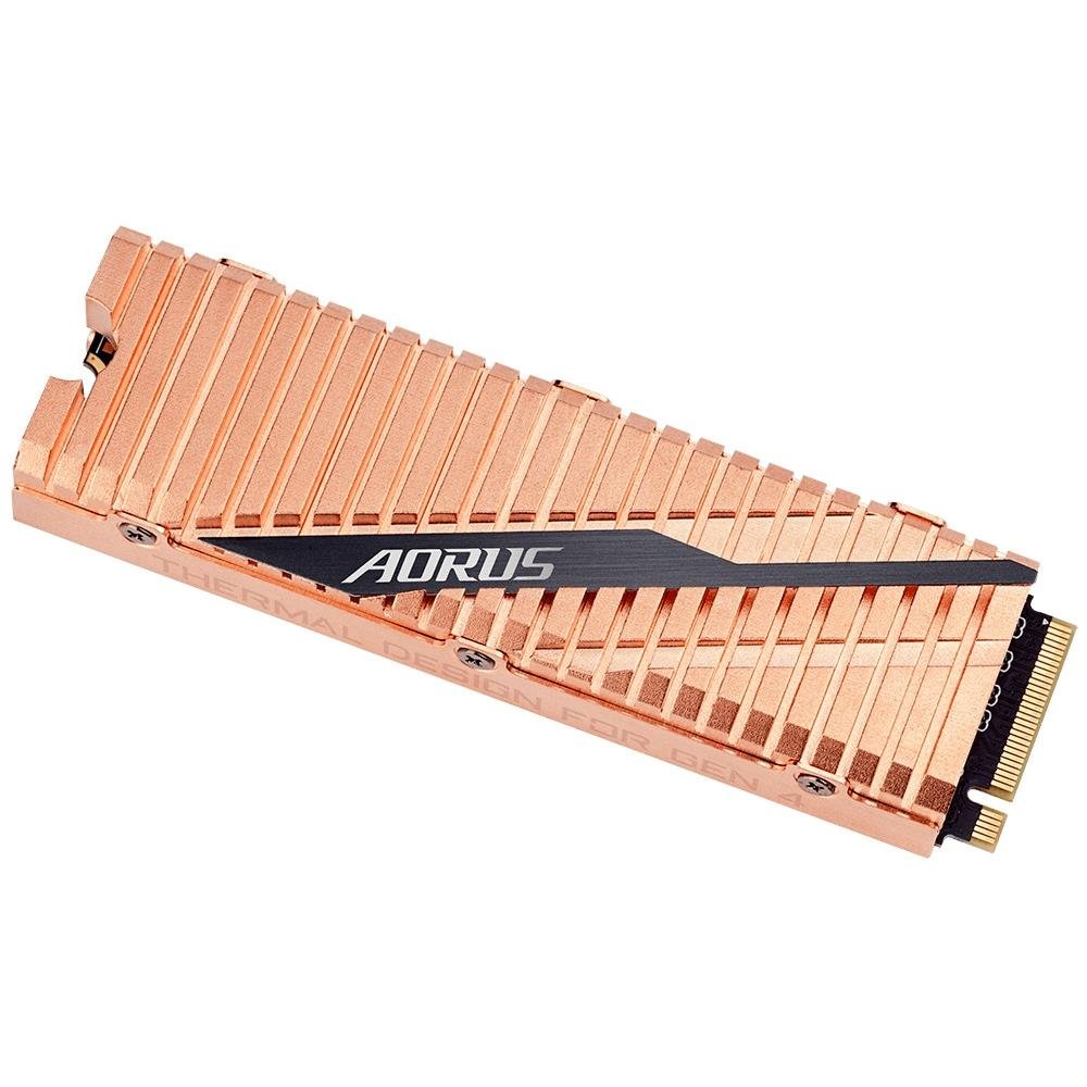 SSD Gigabyte Aorus, 1TB, M.2, NVMe Gen4, Leitura: 5000MB/s e Gravação: 4400MB/s - GP-ASM2NE6100TTTD SSD Gigabyte Aorus, 1TB, M.2, NVMe Gen4, Leitura: 5000MB/s e Gravação: 4400MB/s - GP-ASM2NE6100TTTD