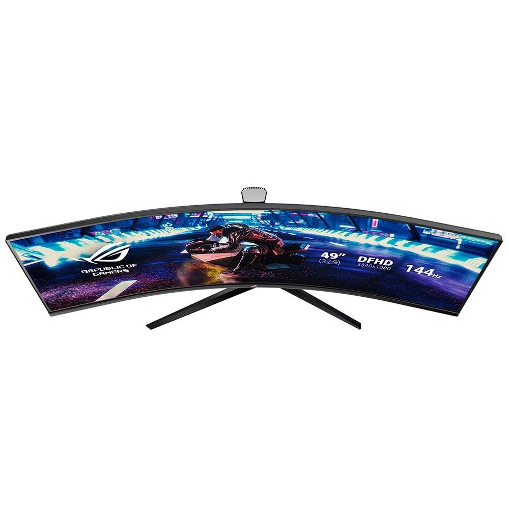 Monitor Gamer Curvo ASUS ROG Swift 49", DFHD, UltraWide, 144Hz, FreeSync Premium, HDR 10, Altura Ajustável, Som Integrado - XG49VQ