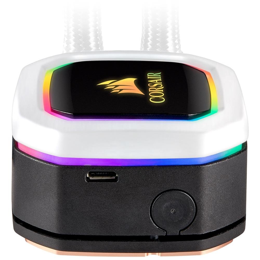 Water Cooler Corsair H100i SE Hydro Series, RGB, 240mm, AMD/Intel, Branco - CW-9060042-WW Water Cooler Corsair H100i SE Hydro Series, RGB, 240mm, AMD/Intel, Branco - CW-9060042-WW