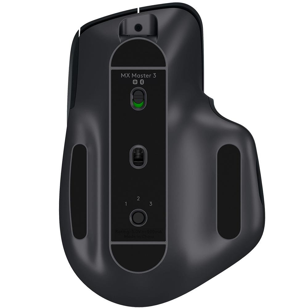 Mouse sem fio Logitech MX Master 3 com Sensor Darkfield para Qualquer Superfície, USB Unifying ou Bluetooth, Recarregável - 910-005647