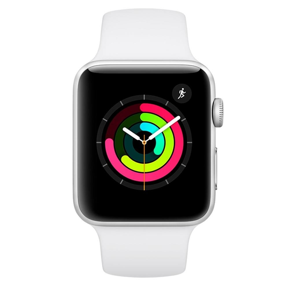Apple Watch S3, GPS, 42mm, Prata, Pulseira Branca - MTF22BZ/A Apple Watch S3, GPS, 42mm, Prata, Pulseira Branca - MTF22BZ/A