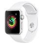 Apple Watch S3, GPS, 42mm, Prata, Pulseira Branca - MTF22BZ/A