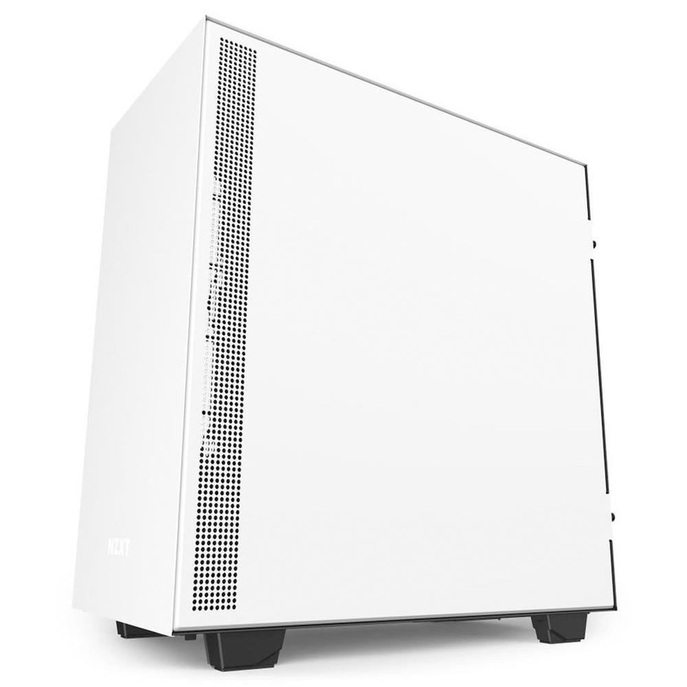 Gabinete Gamer NZXT H510, Mid Tower, com FAN, Lateral em Vidro, Branco - CA-H510B-W1 Gabinete Gamer NZXT H510, Mid Tower, com FAN, Lateral em Vidro, Branco - CA-H510B-W1