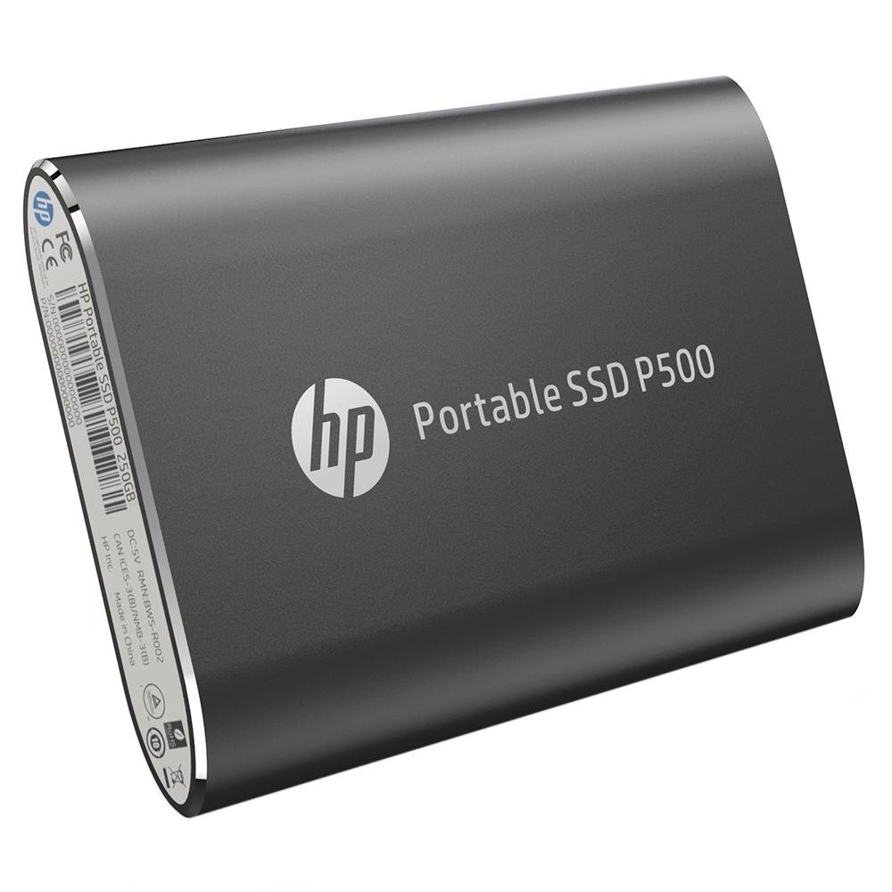 SSD Externo HP P500, 250GB, USB, Leituras: 370Mb/s e Gravações: 200Mb/s - 7NL52AA#ABC SSD Externo HP P500, 250GB, USB, Leituras: 370Mb/s e Gravações: 200Mb/s - 7NL52AA#ABC