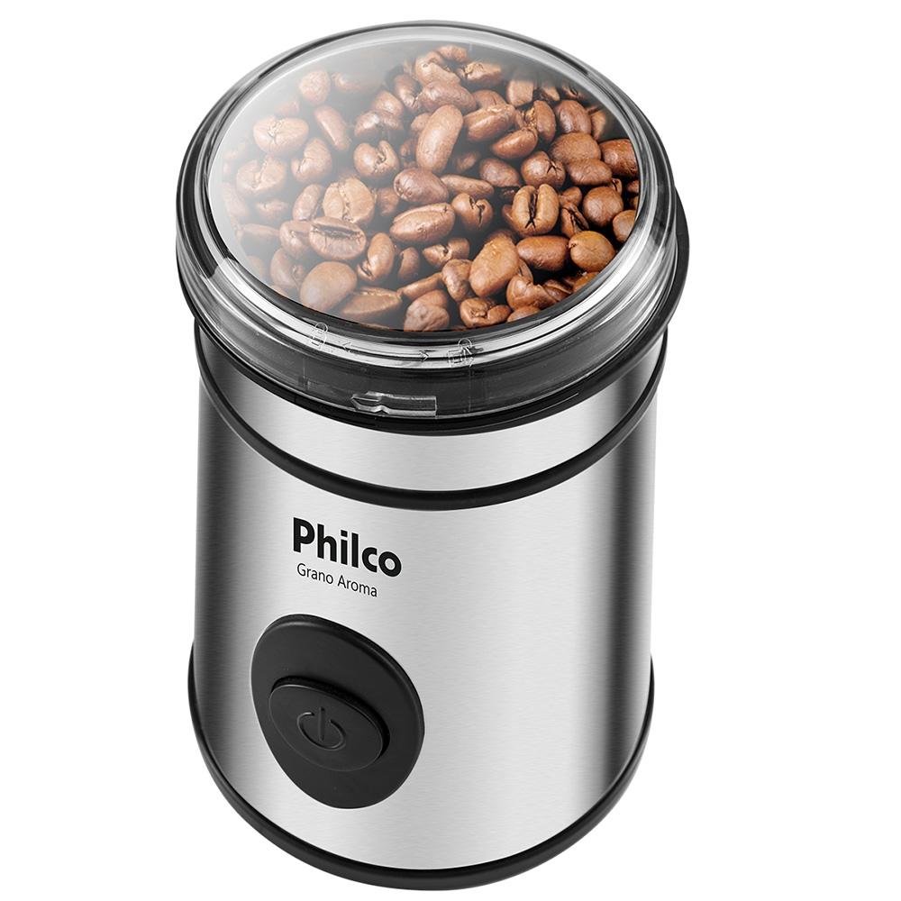 Moedor de Café Philco Grano Aroma, 110V, Inox - 53901060 Moedor de Café Philco Grano Aroma, 110V, Inox - 53901060