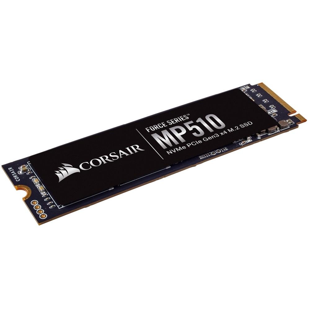 SSD Corsair Force Series MP510, 480GB, M.2 Leitura: 3480MB/s, Gravação: 2000MB/s, Preto - CSSD-F480 GBMP510B SSD Corsair Force Series MP510, 480GB, M.2 Leitura: 3480MB/s, Gravação: 2000MB/s, Preto - CSSD-F480 GBMP510B