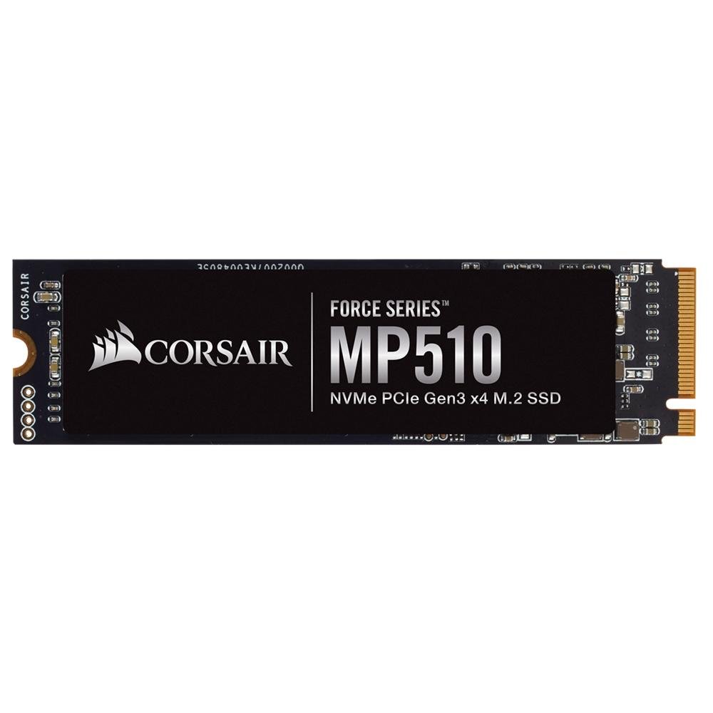 SSD Corsair Force Series MP510, 480GB, M.2 Leitura: 3480MB/s, Gravação: 2000MB/s, Preto - CSSD-F480 GBMP510B SSD Corsair Force Series MP510, 480GB, M.2 Leitura: 3480MB/s, Gravação: 2000MB/s, Preto - CSSD-F480 GBMP510B