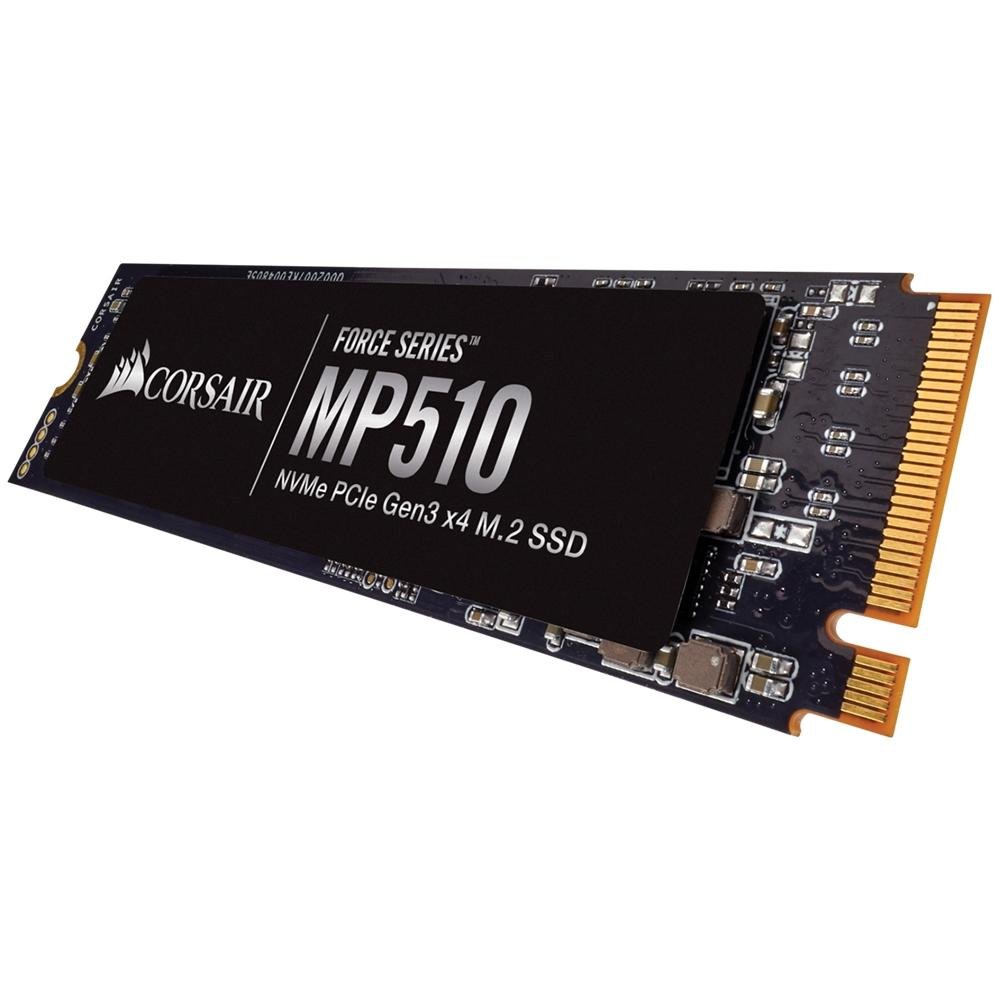 SSD Corsair Force Series MP510, 480GB, M.2 Leitura: 3480MB/s, Gravação: 2000MB/s, Preto - CSSD-F480 GBMP510B SSD Corsair Force Series MP510, 480GB, M.2 Leitura: 3480MB/s, Gravação: 2000MB/s, Preto - CSSD-F480 GBMP510B