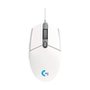 Mouse Gamer Logitech G203 LIGHTSYNC RGB, Efeito de Ondas de Cores, 6 Botões Programáveis e Até 8.000 DPI, Branco - 910-005794