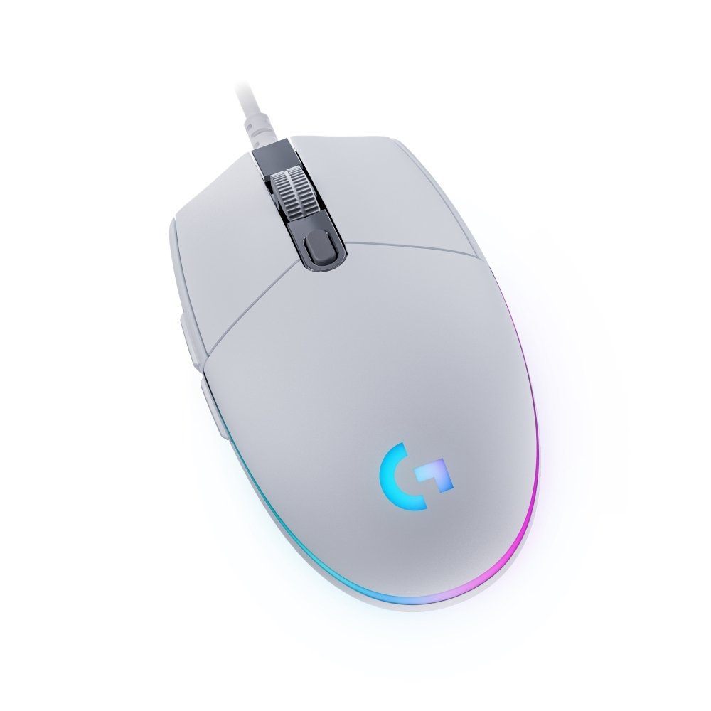 Mouse Gamer Logitech G203 LIGHTSYNC RGB, Efeito de Ondas de Cores, 6 Botões Programáveis e Até 8.000 DPI, Branco - 910-005794 Mouse Gamer Logitech G203 LIGHTSYNC RGB, Efeito de Ondas de Cores, 6 Botões Programáveis e Até 8.000 DPI, Branco - 910-005794