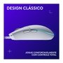Mouse Gamer Logitech G203 LIGHTSYNC RGB, Efeito de Ondas de Cores, 6 Botões Programáveis e Até 8.000 DPI, Branco - 910-005794
